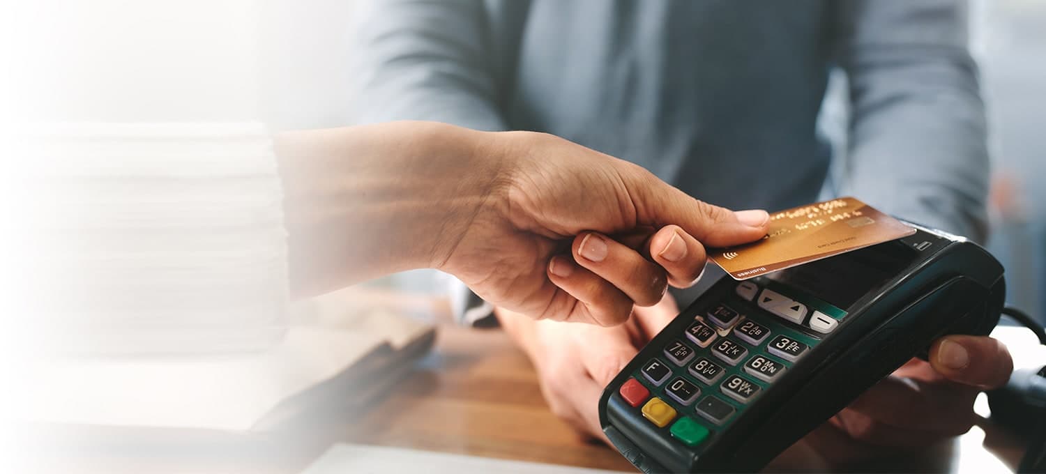 Credit card payment using a chip card