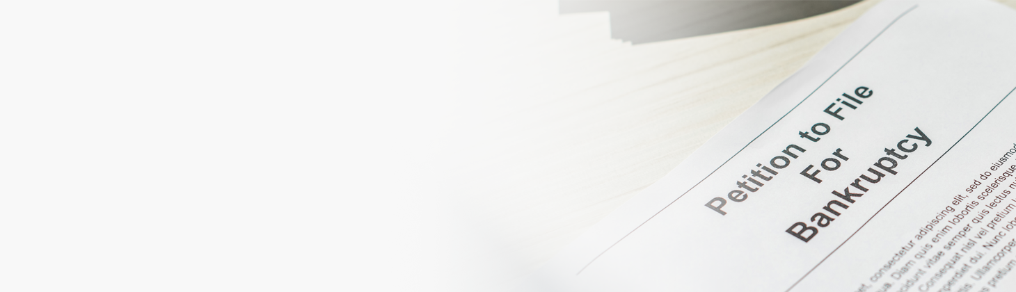 A mock bankruptcy filing.