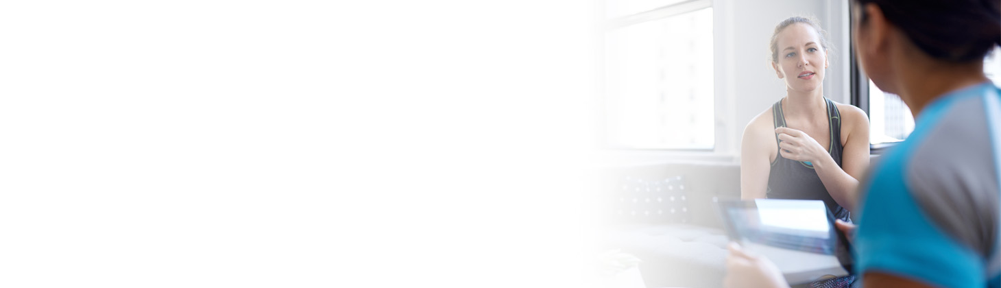 patient talking to doctor