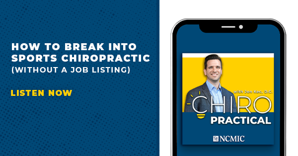 How to Break Into Sports Chiropractic (Without a Job Listing)